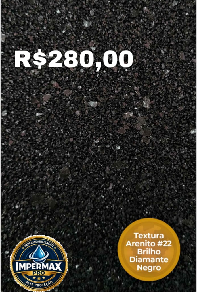 Arenito Brilho Diamante Negro #22