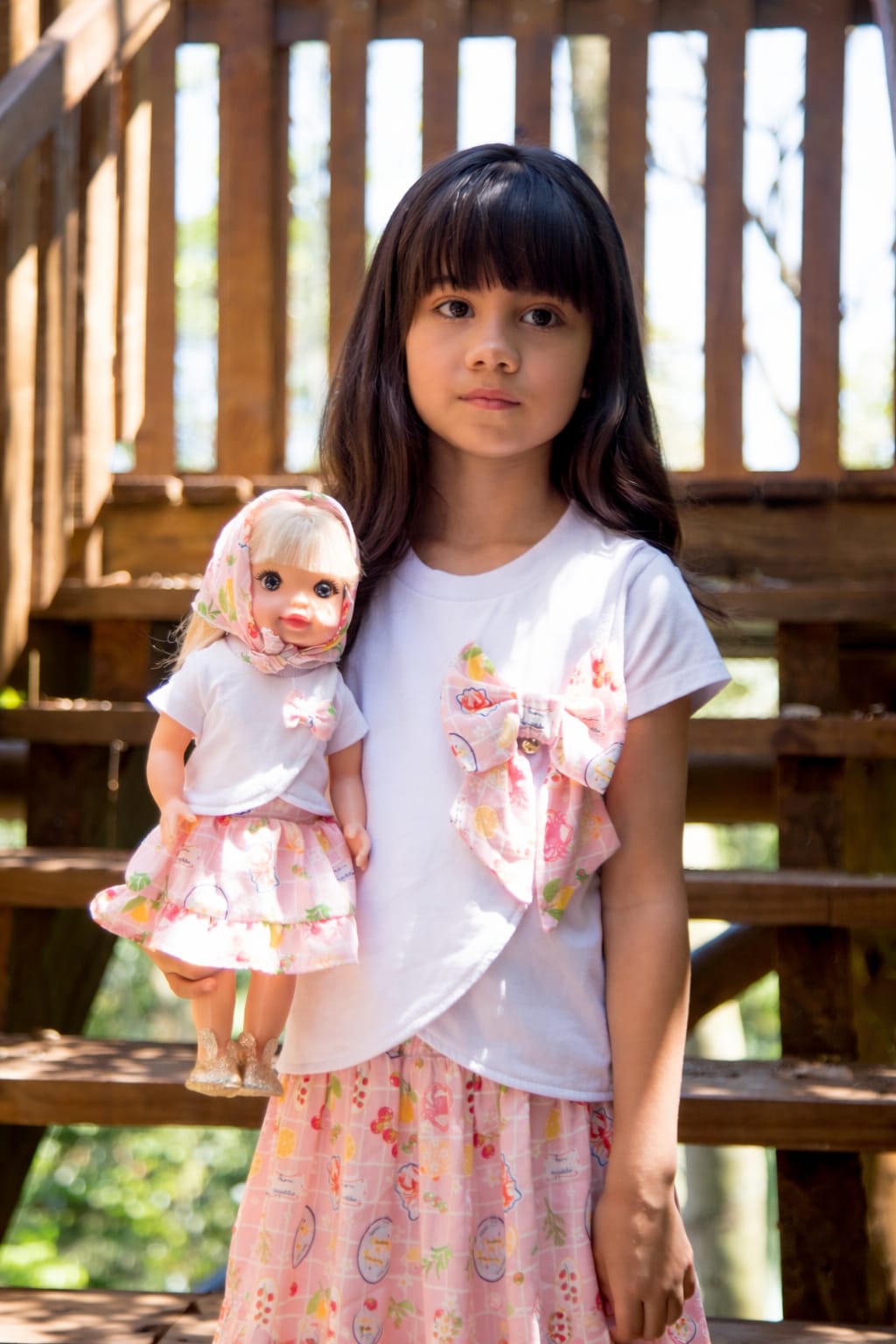 Conjunto blusa com saia short Itália