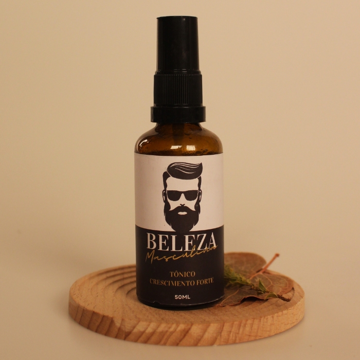 Tônico para Barba Natural com Alecrim, Bambu e Óleos Essenciais