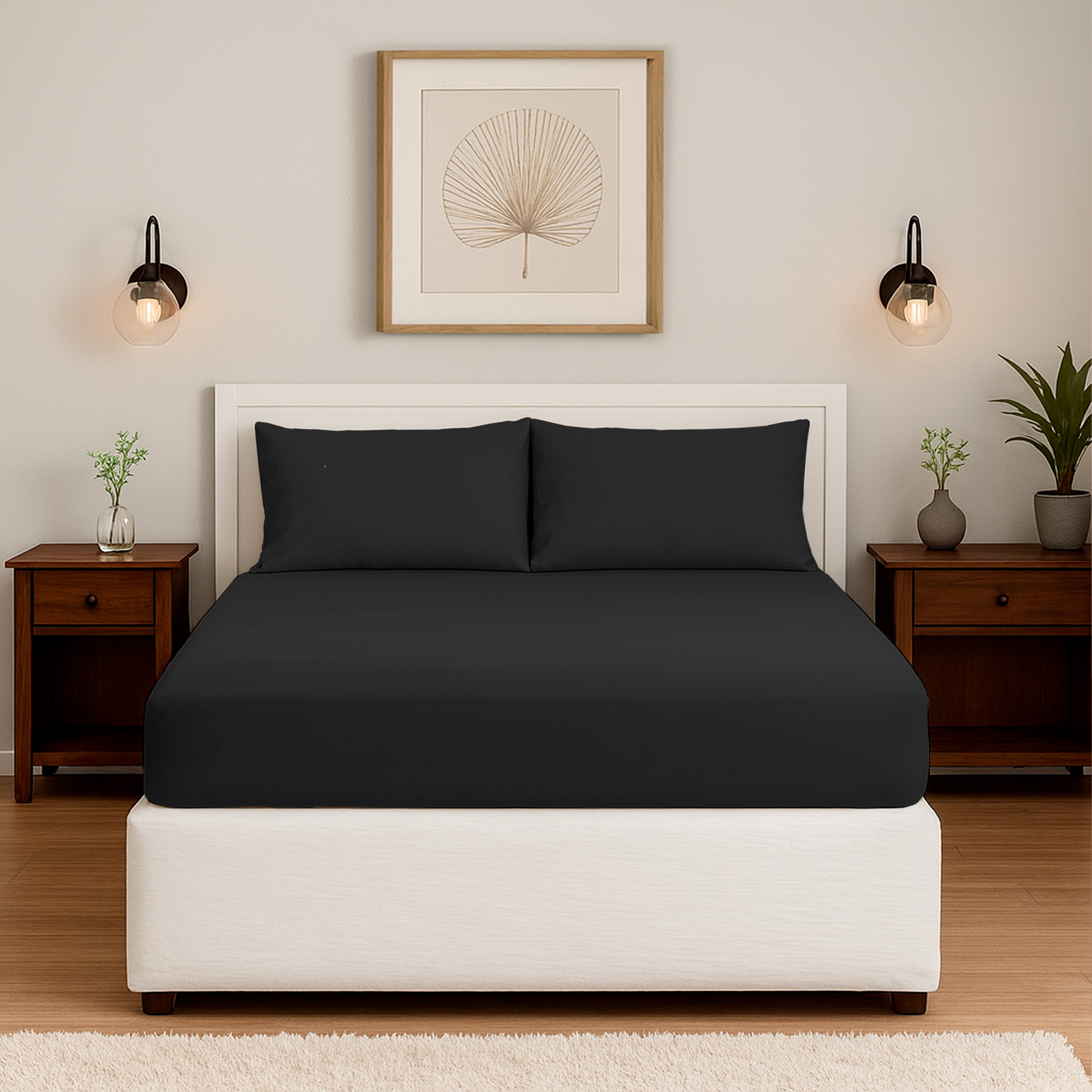 Jogo de Lençol Micropercal 3 Peças com Elástico e Fronhas