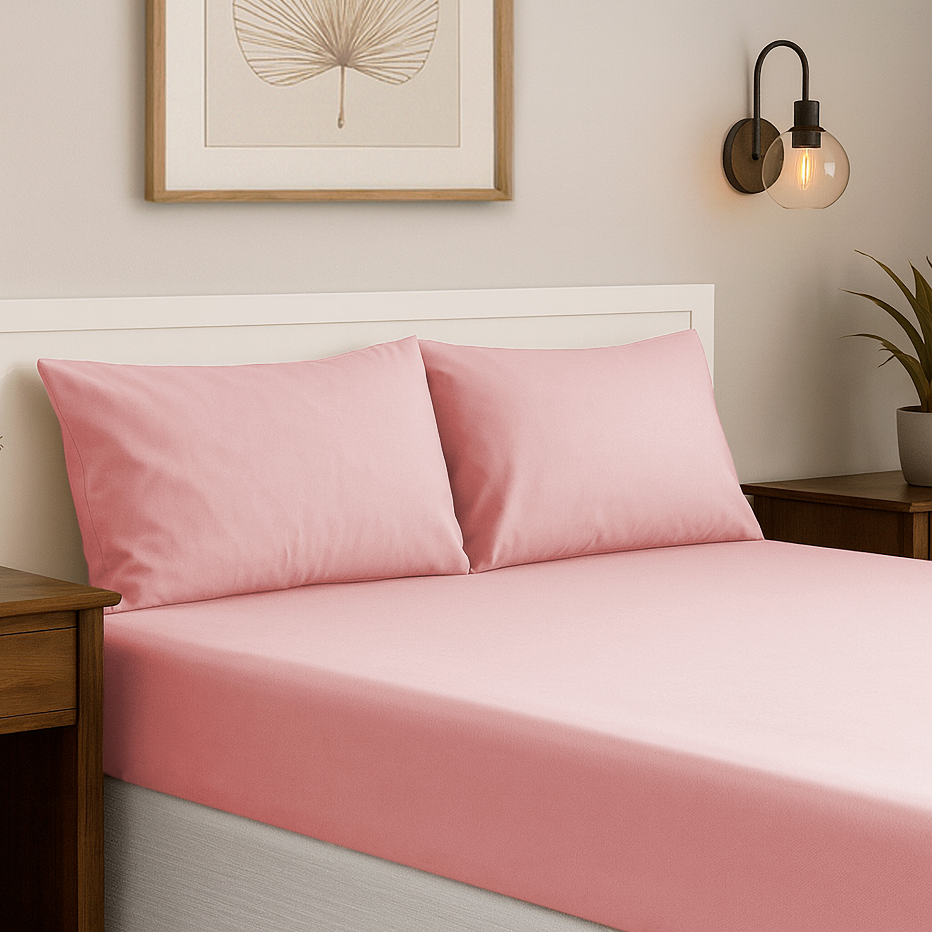 Jogo de Lençol 3 Peças Micropercal Liso Conforto