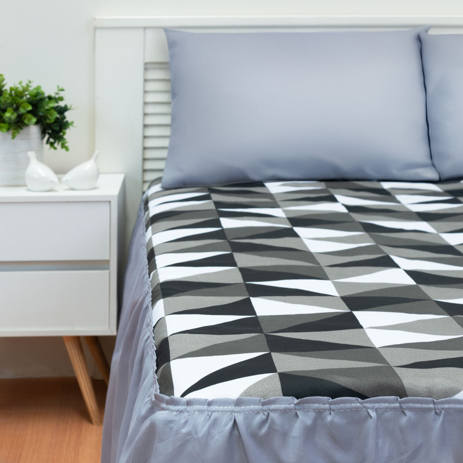 Colcha Estampada 03 Peças Casal