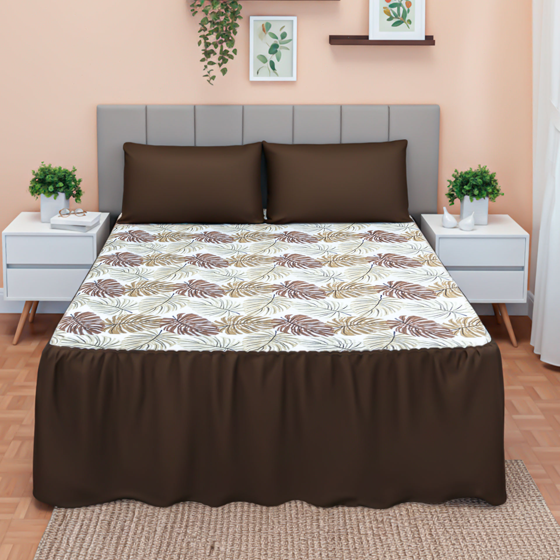 Colcha Estampada Casal 03 Peças