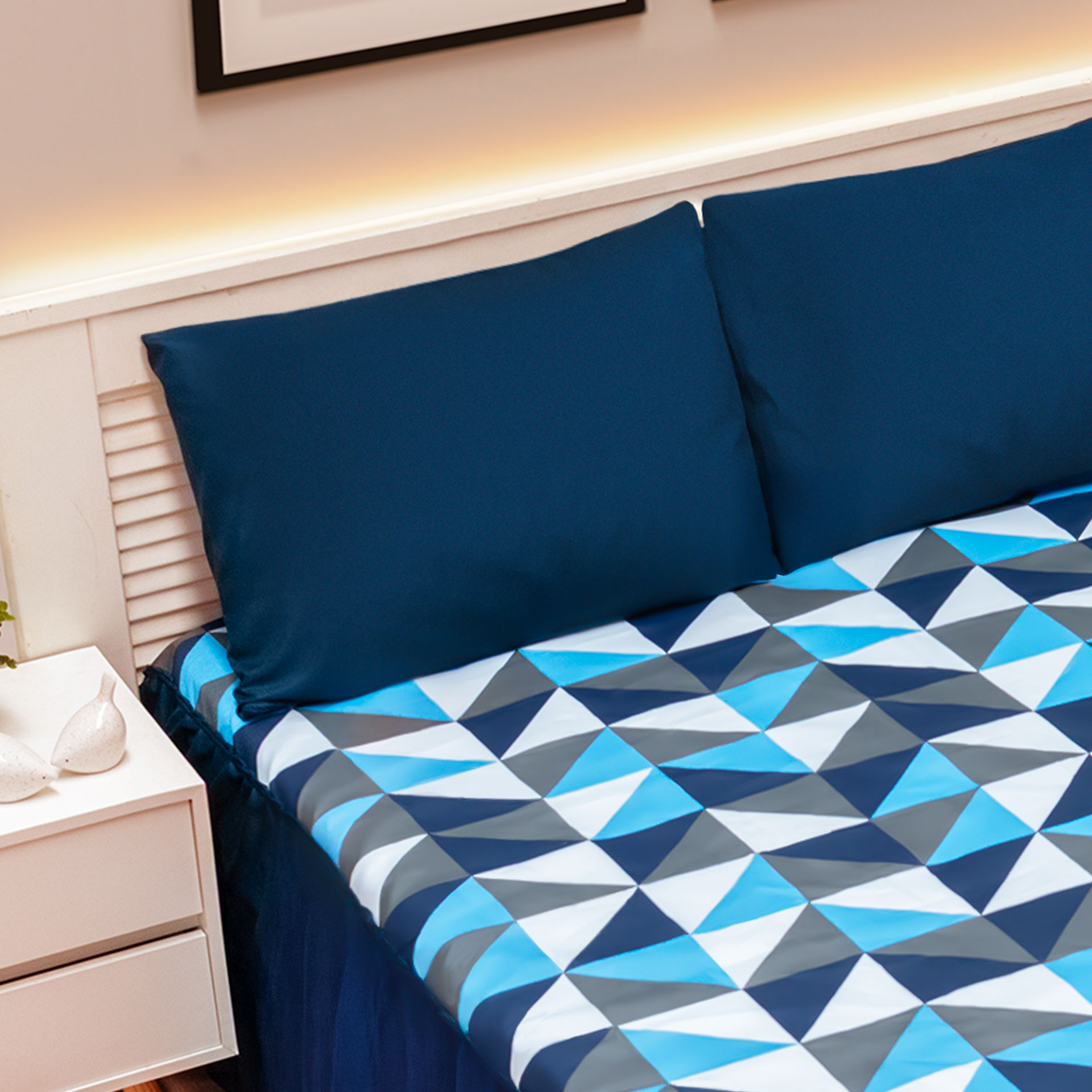 Colcha Estampada Casal 03 Peças Estilo e Delicada