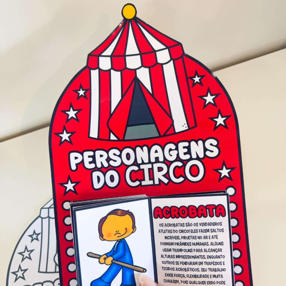 Livrinho Interativo Dia do Circo   Personagens do Circo