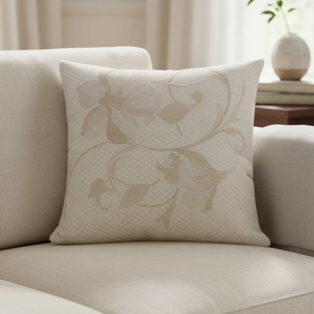 Almofada Japy Jacquard 180 Fios Dupla Face com Ziper Lateral