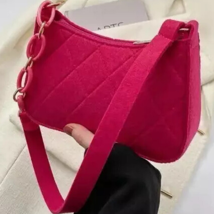 Bolsa de Ombro Pequena com Corrente para Mulheres