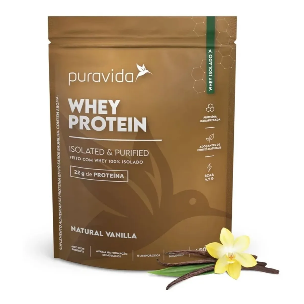 Whey Protein Isolado Puravida 450g