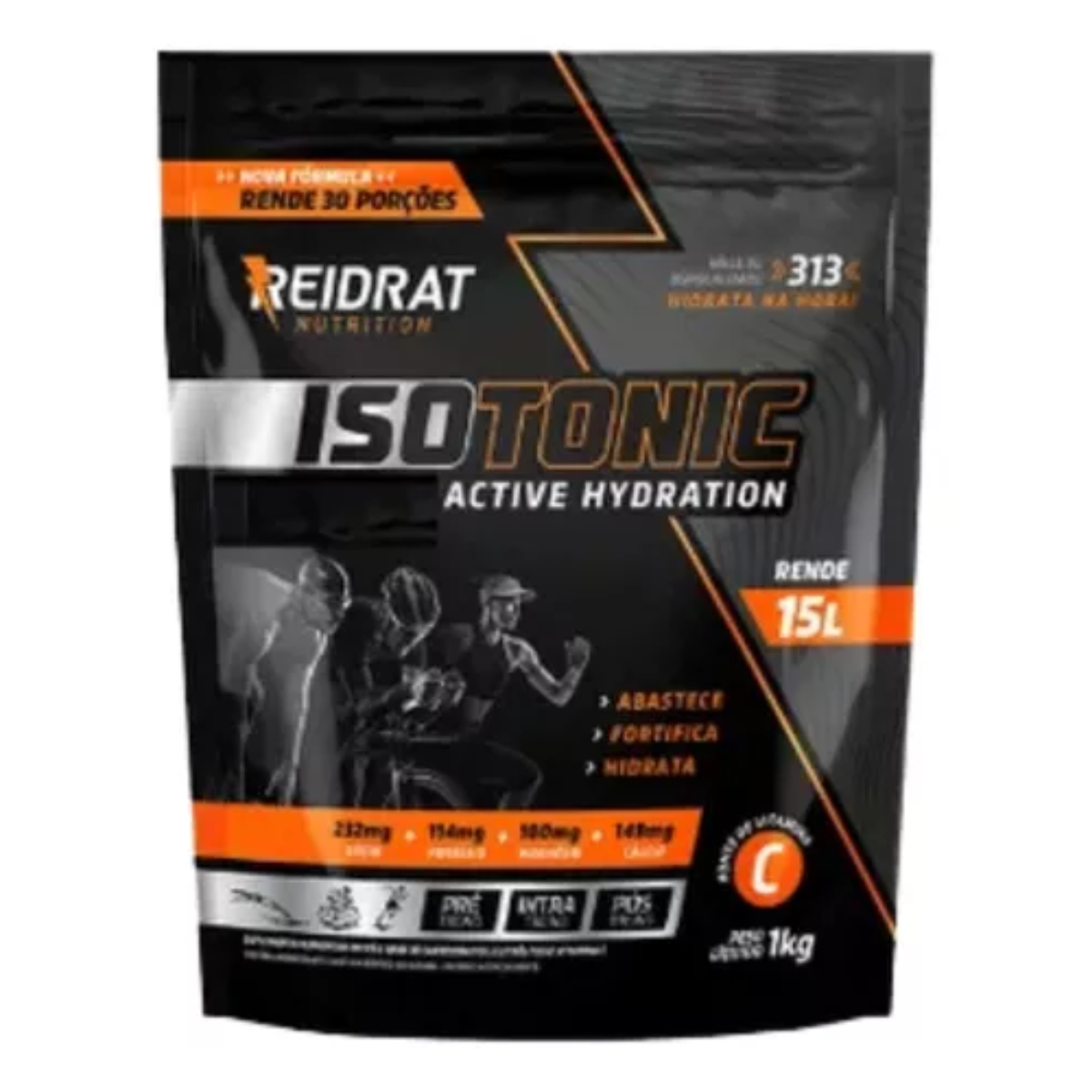 Isotonico Pouch 1kg Reidrat Hidroeletrolítico Rende 15lts