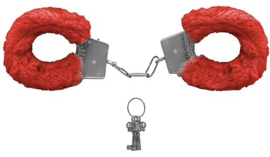 Algema de Metal com Pelúcia