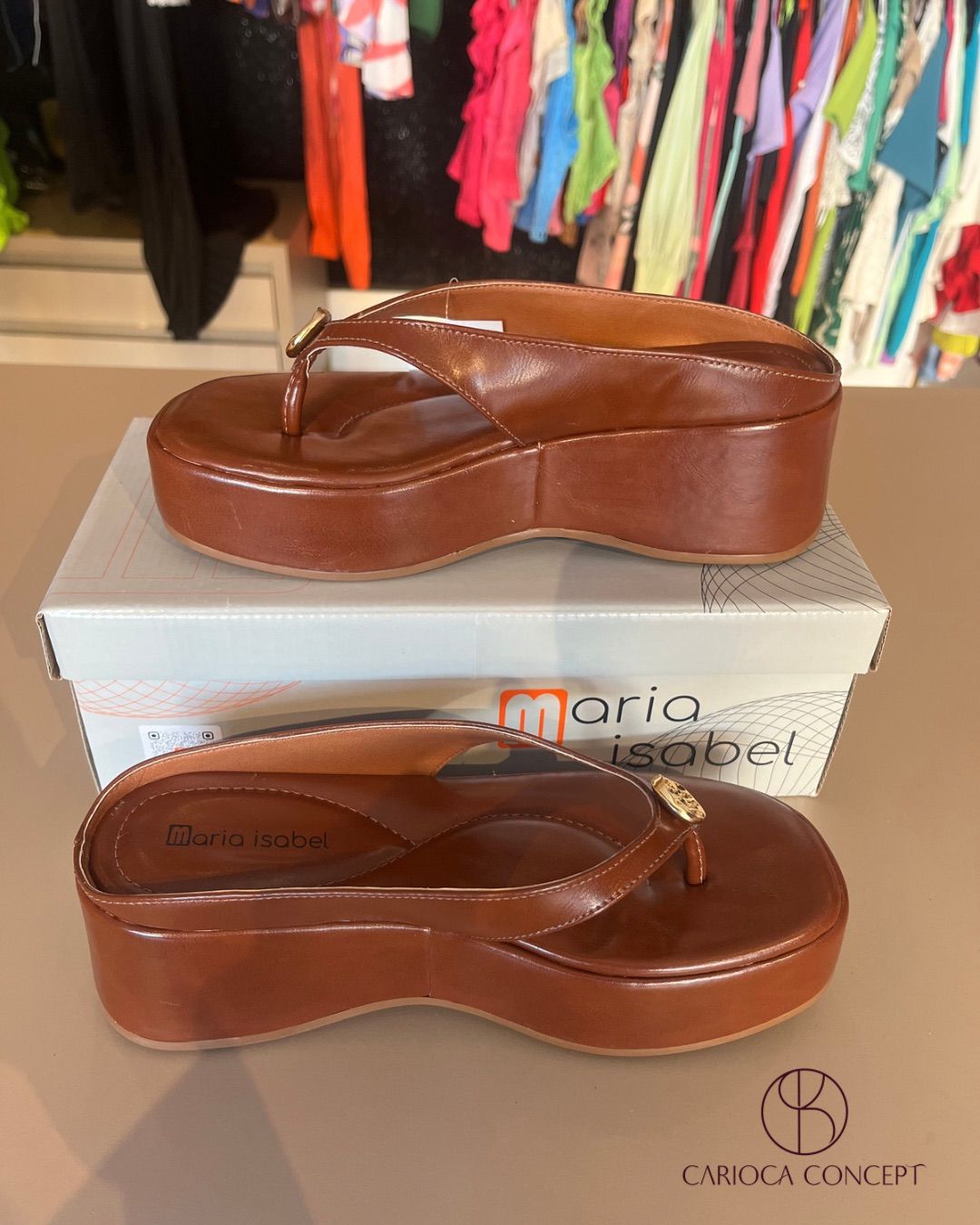 Tamanco Plataforma Feminino Maria Isabel