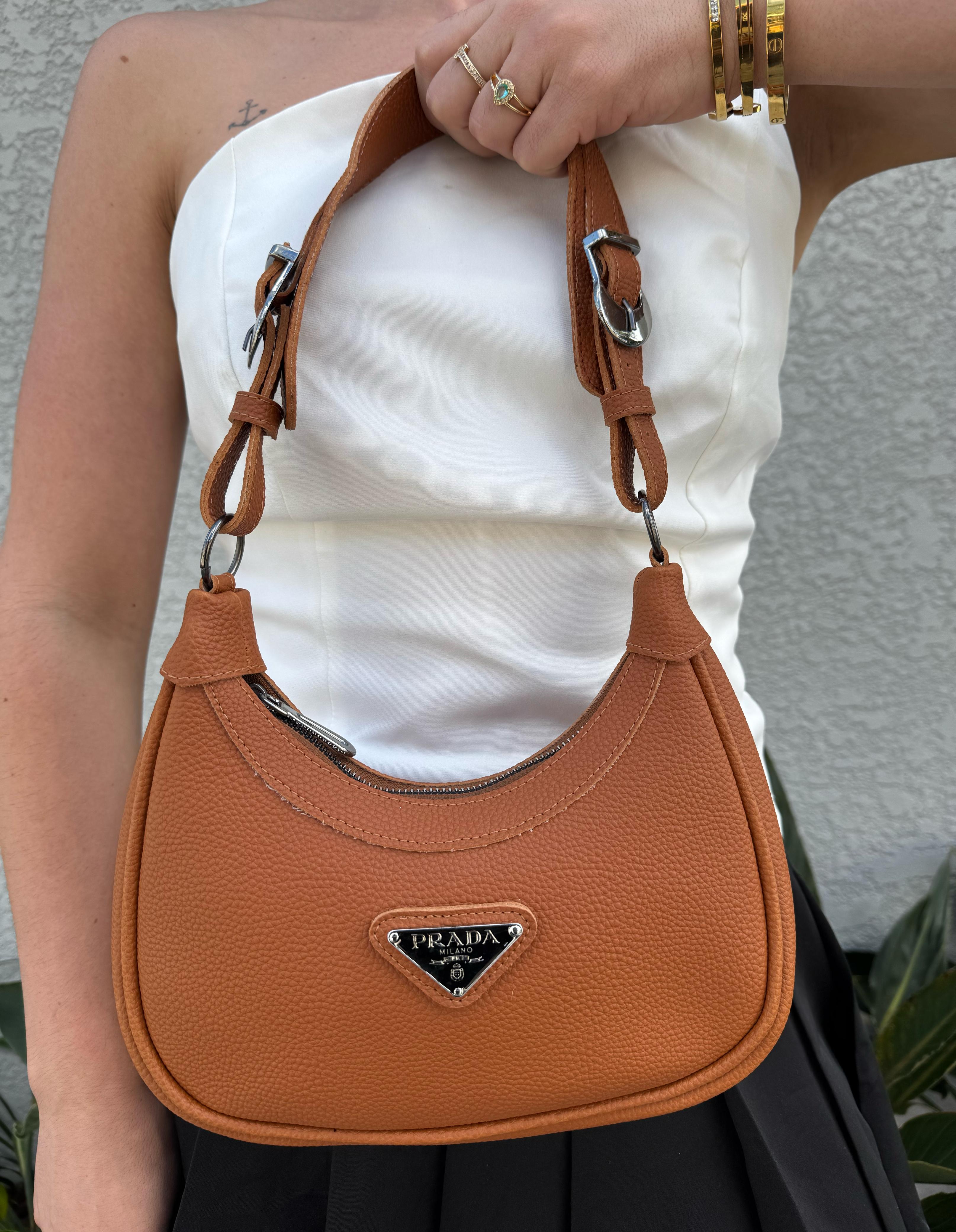 Bolsa Feminina Estilo Luxo   Inspiração Prada Milano