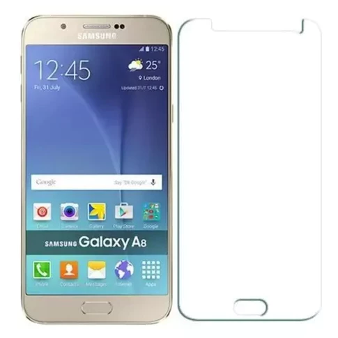 Película de Vidro Temperado 9H compatível com Samsung Galaxy A8 Duos