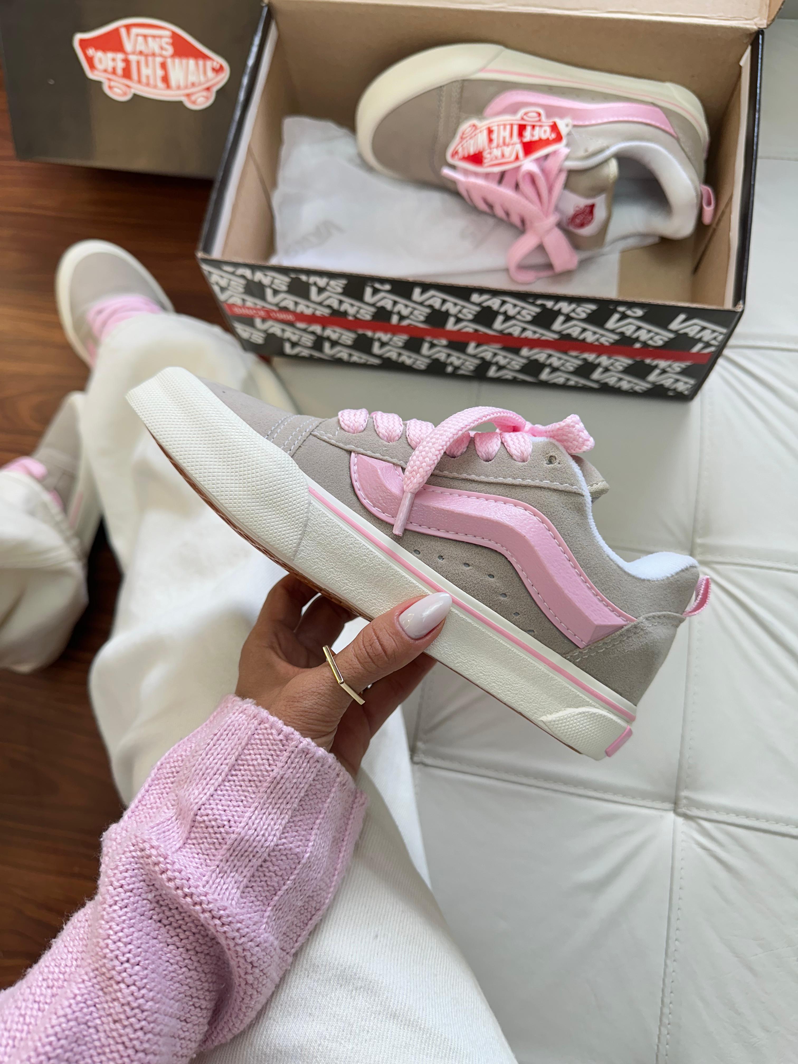 Vans Old Knu - Bege/Rosa