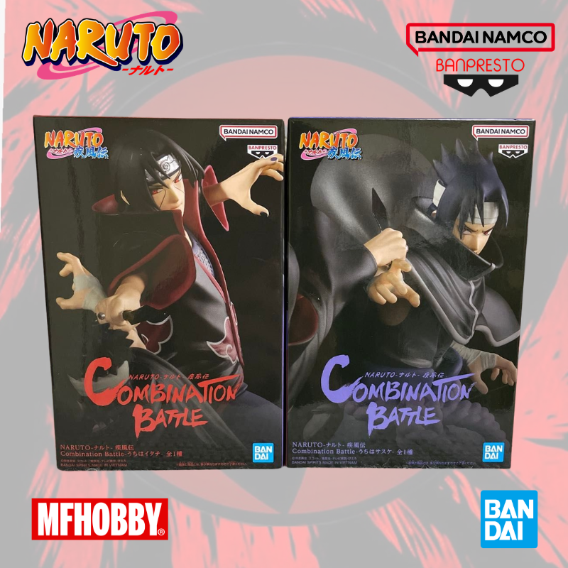 2 Figures Itachi Uchiha & Sasuke Uchiha - Naruto Shippuden - Combination Battle