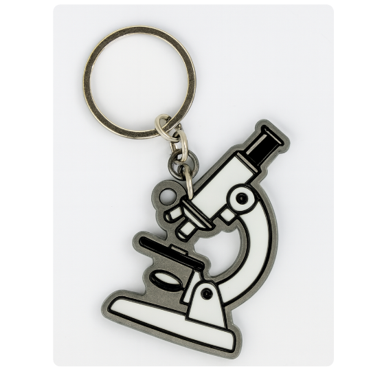 Chaveiro Microscópio Personalizado
