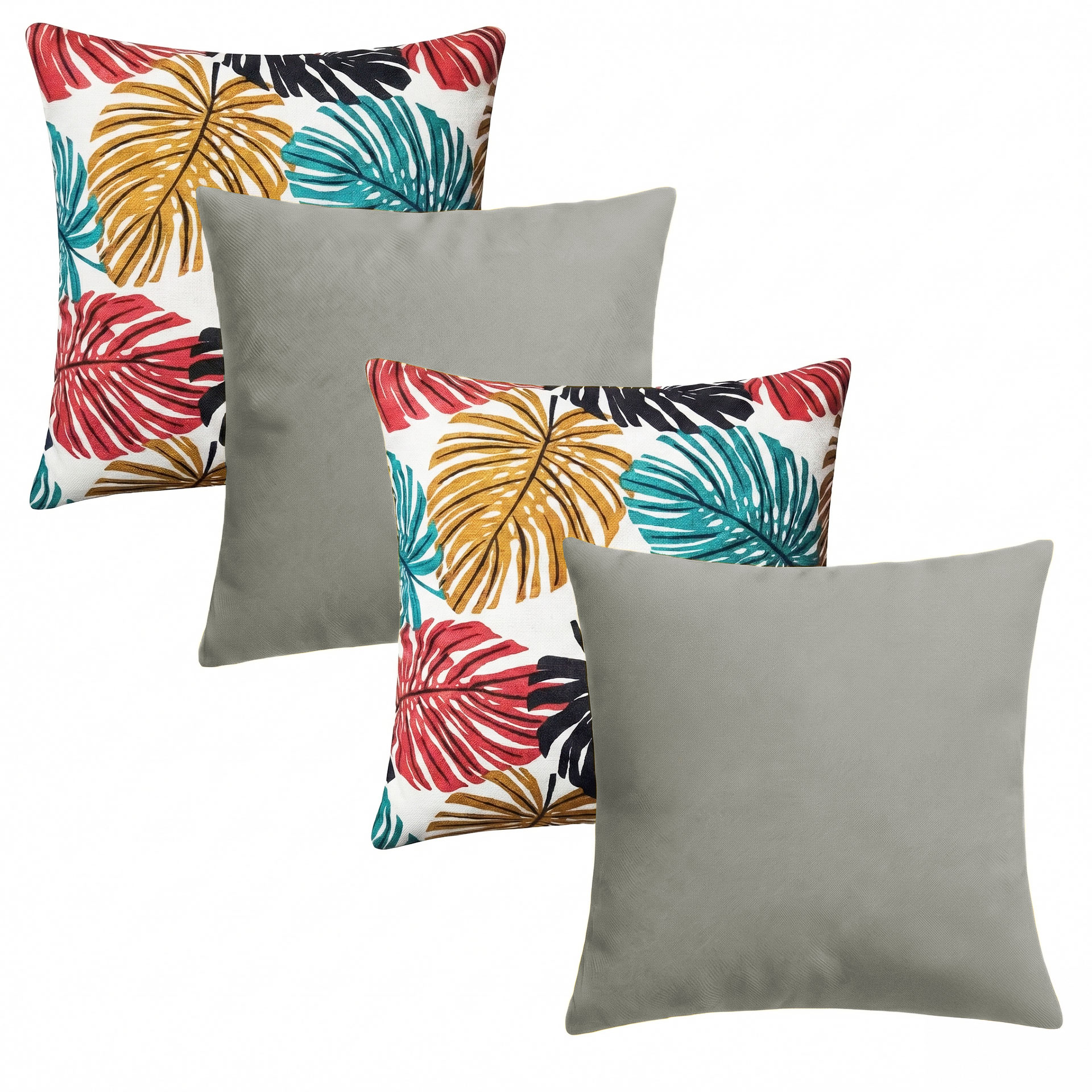 04 Capas Almofadas Sem Refil Modernas 50x50