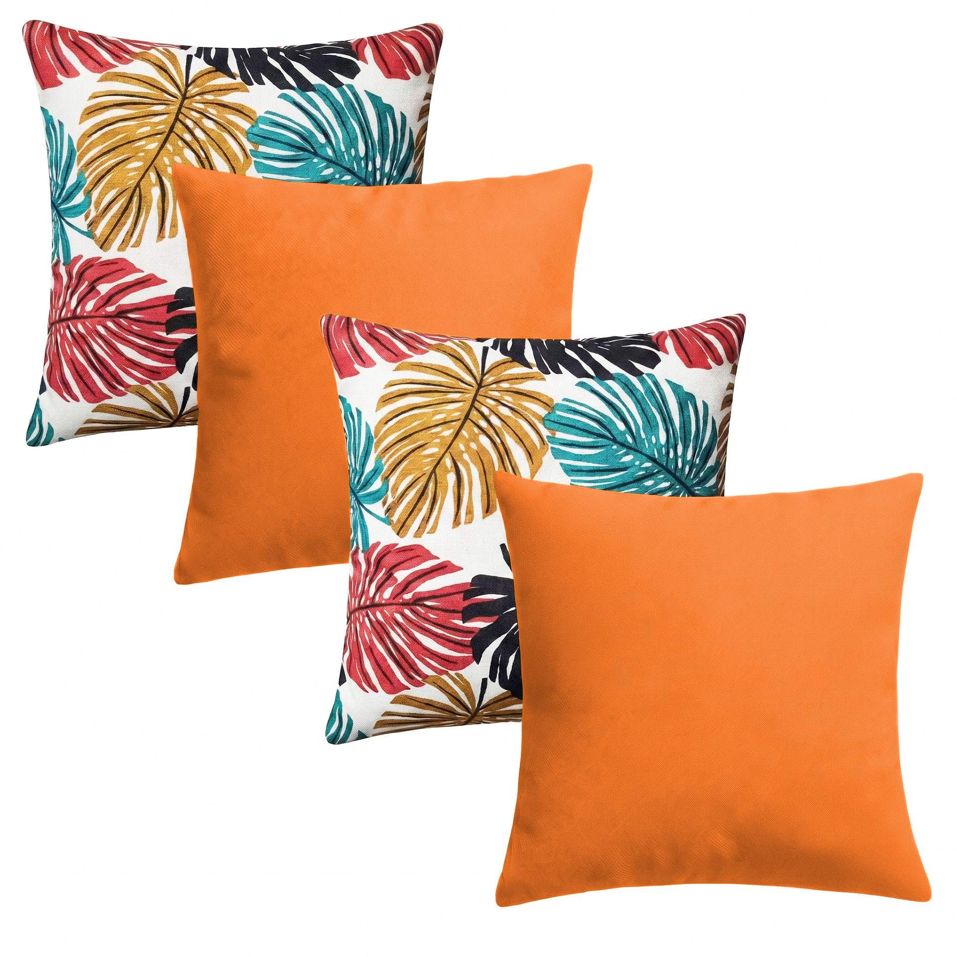 04 Capas Sem Enchimento Almofadas 50x50 Estampadas Sem Refil Modernas