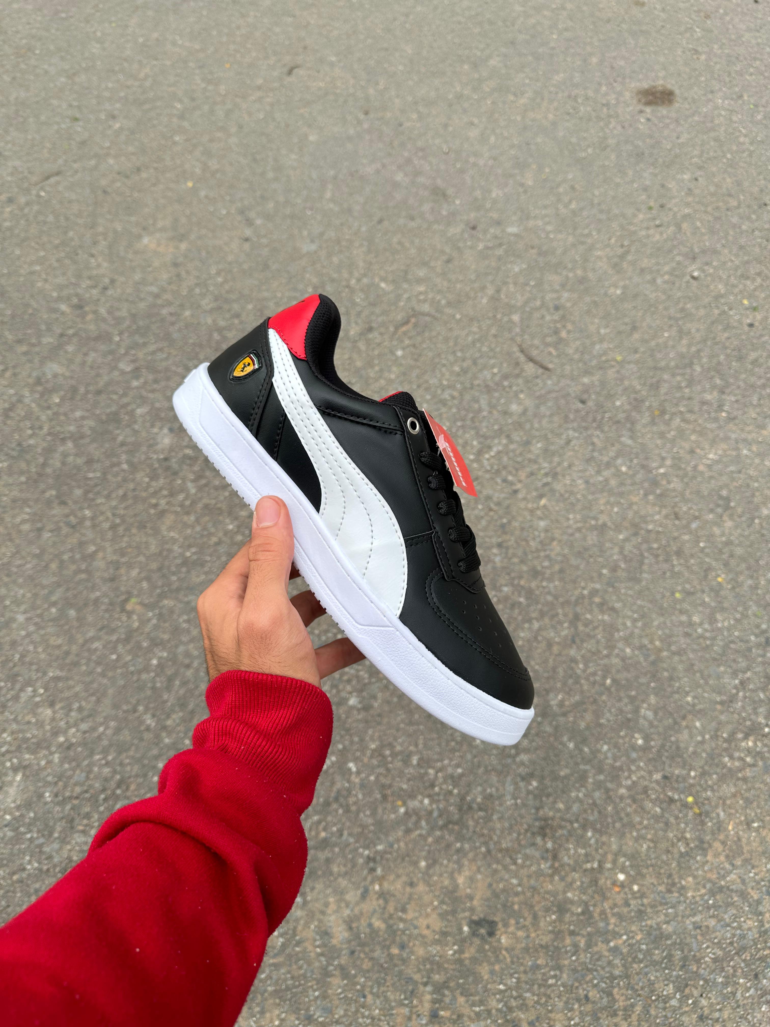 Sapatenis Puma Ferrari - Preto/Vermelho