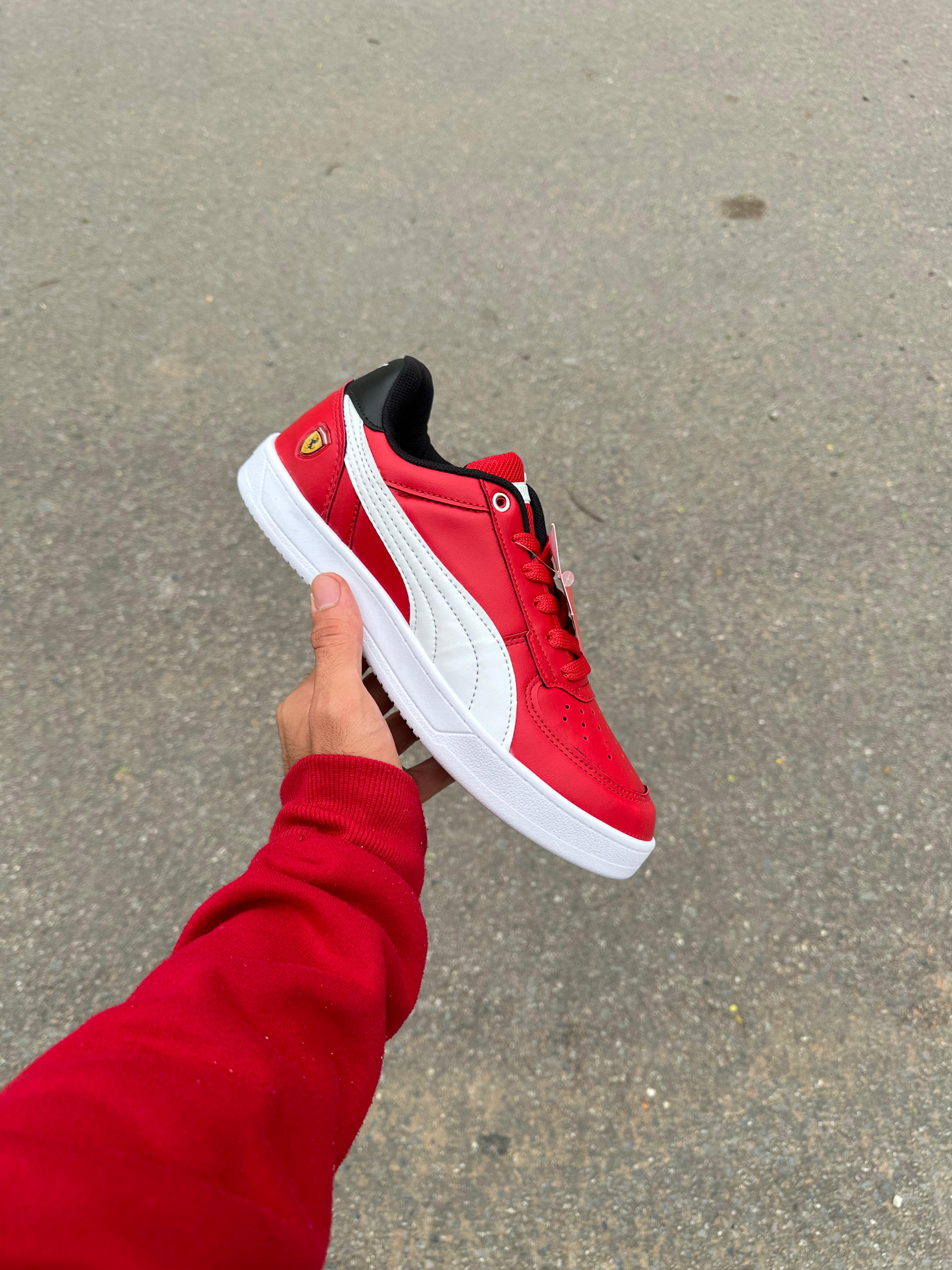 Sapatenis Puma Ferrari - Vermelho/Branco