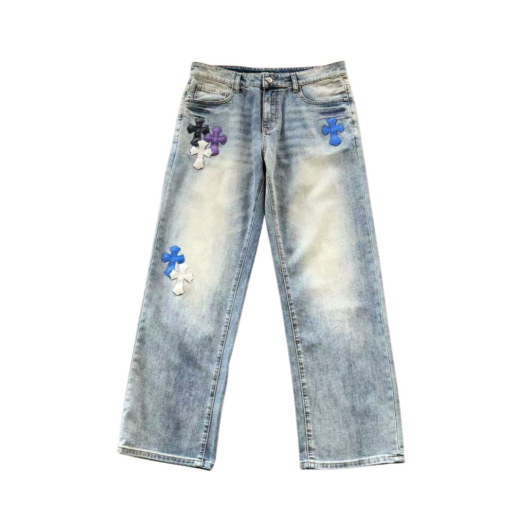 CALÇA CHROME HEARTS JEANS TROUSERS