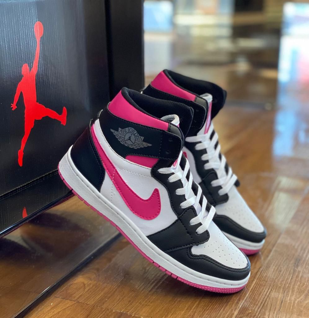 Jordan 1 High Feminino - Preto/Rosa