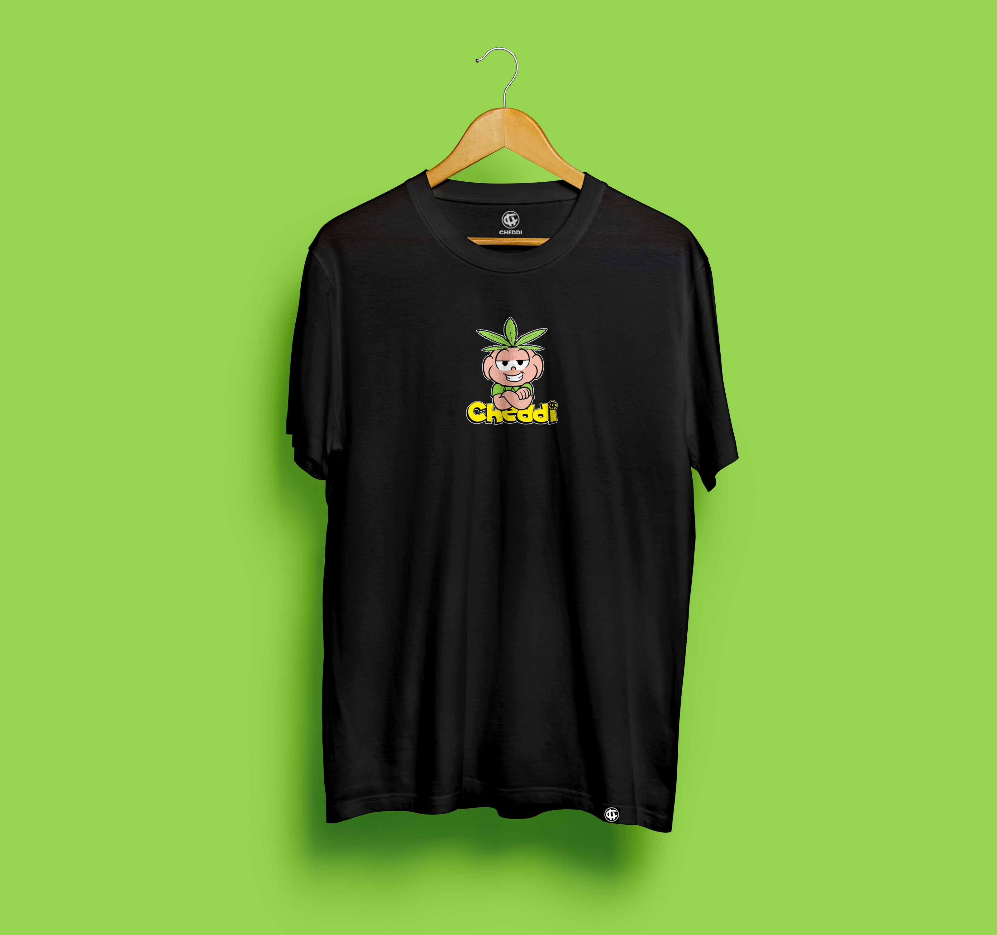 CAMISETA CEBOLINHA BRISADO PRETA