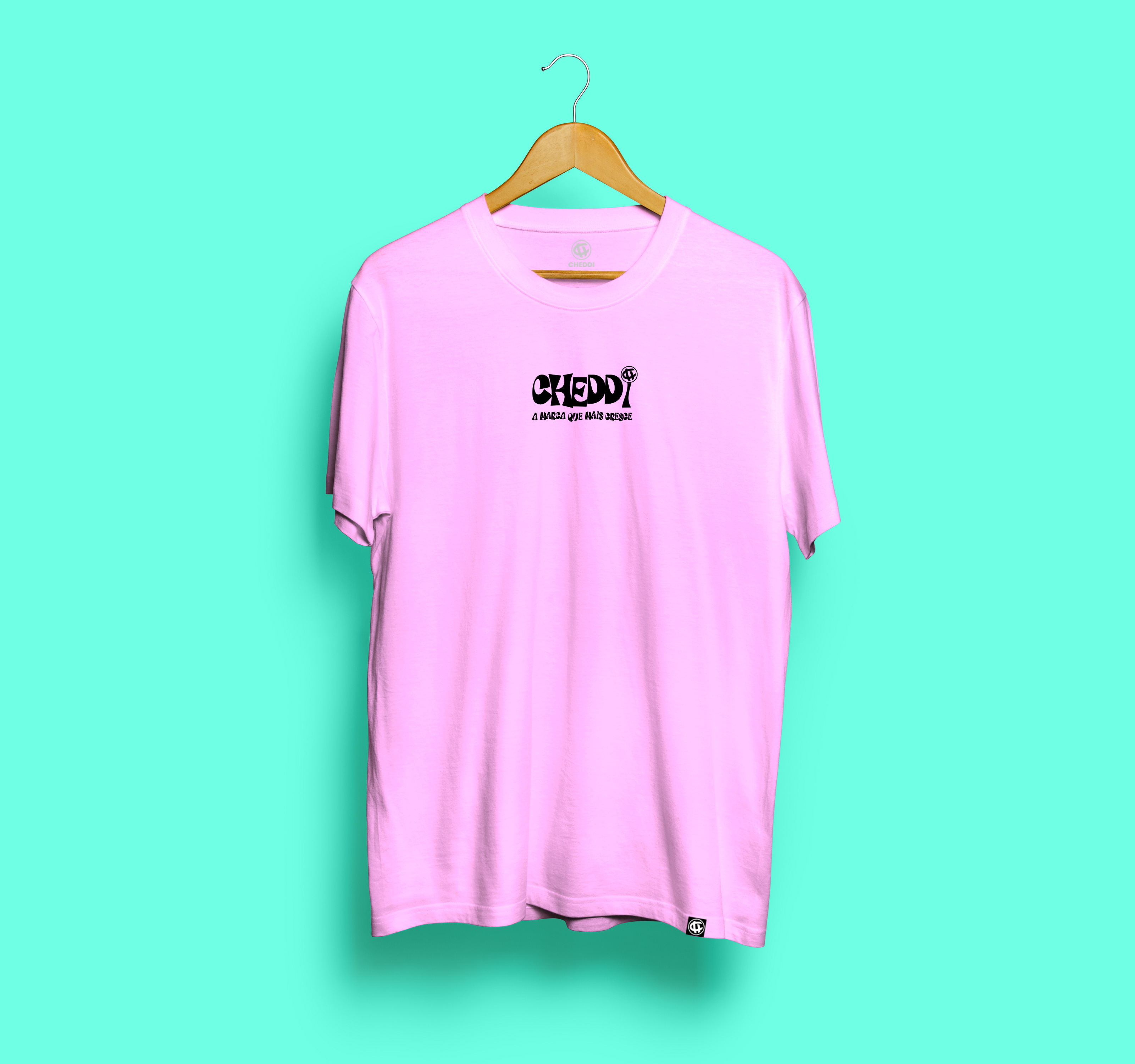 CAMISETA WORD ROSA BEBÊ