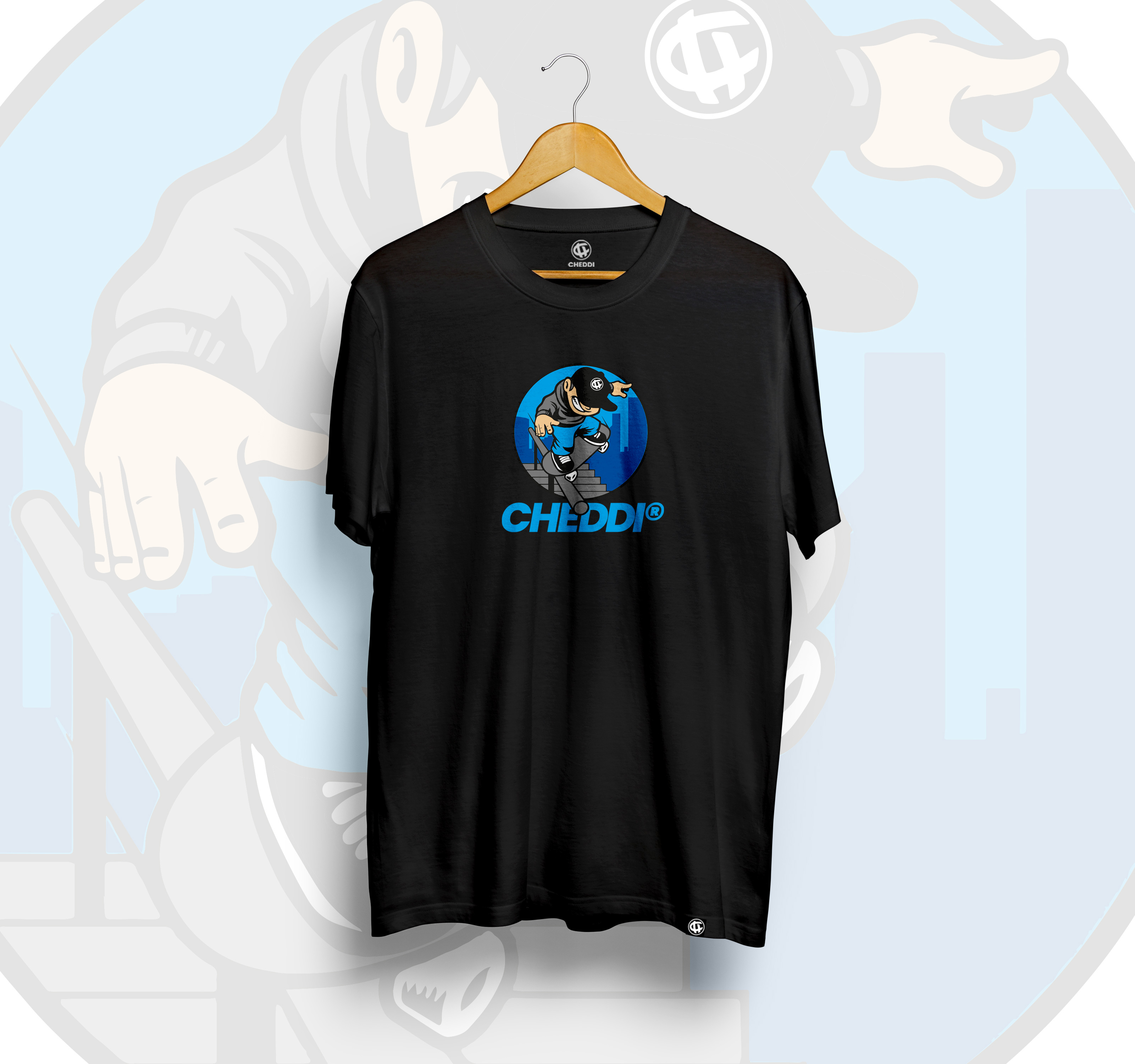 CAMISETA SPRAY SQUARE PRETO