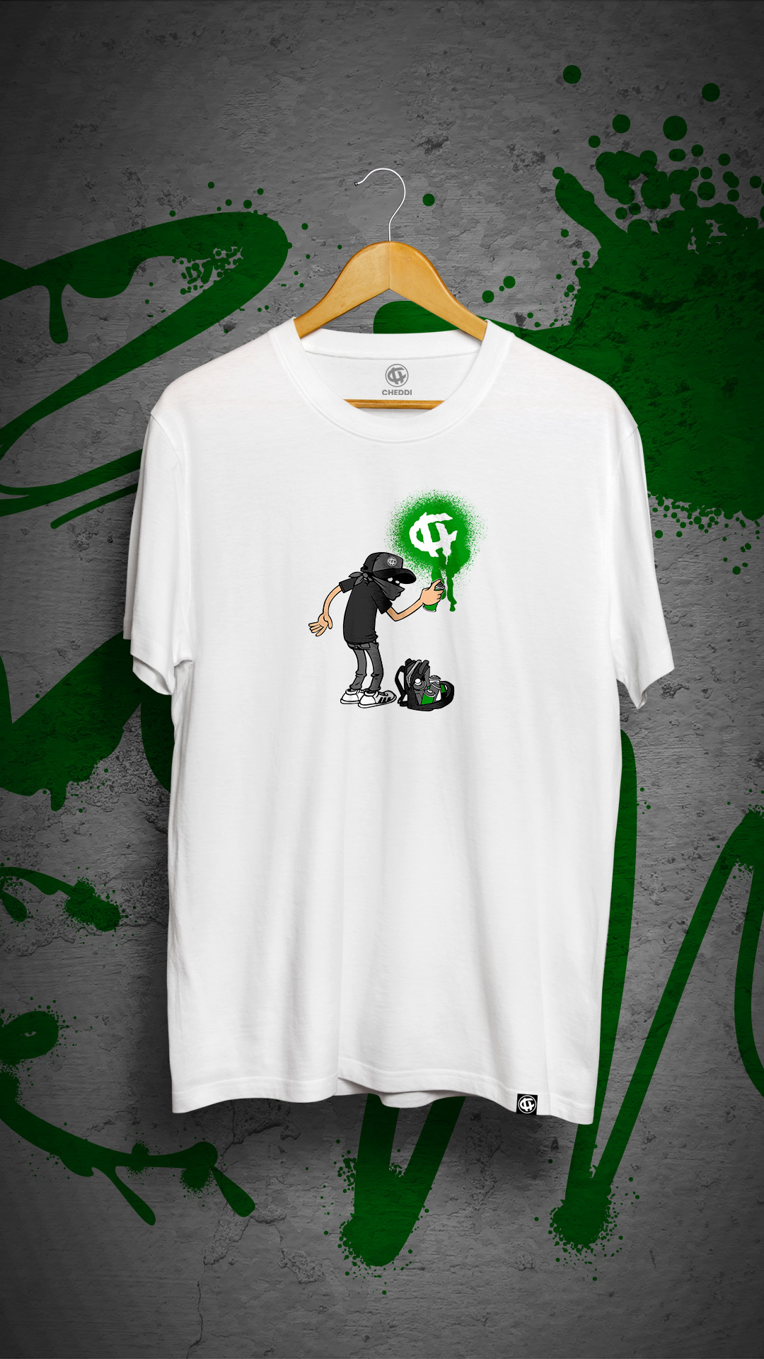 CAMISETA SPRAY SQUARE BRANCO