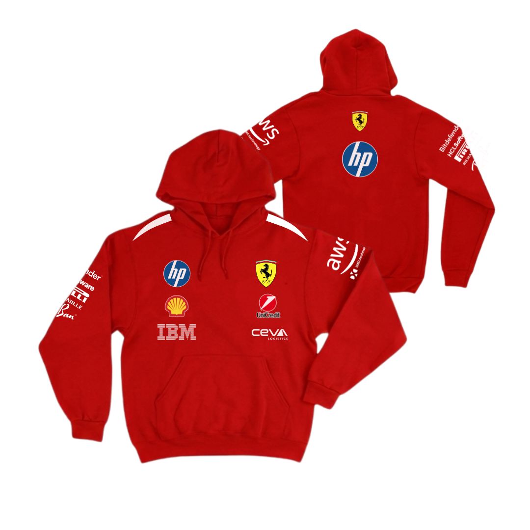Moletom canguru Ferrari 2026 Vermelho