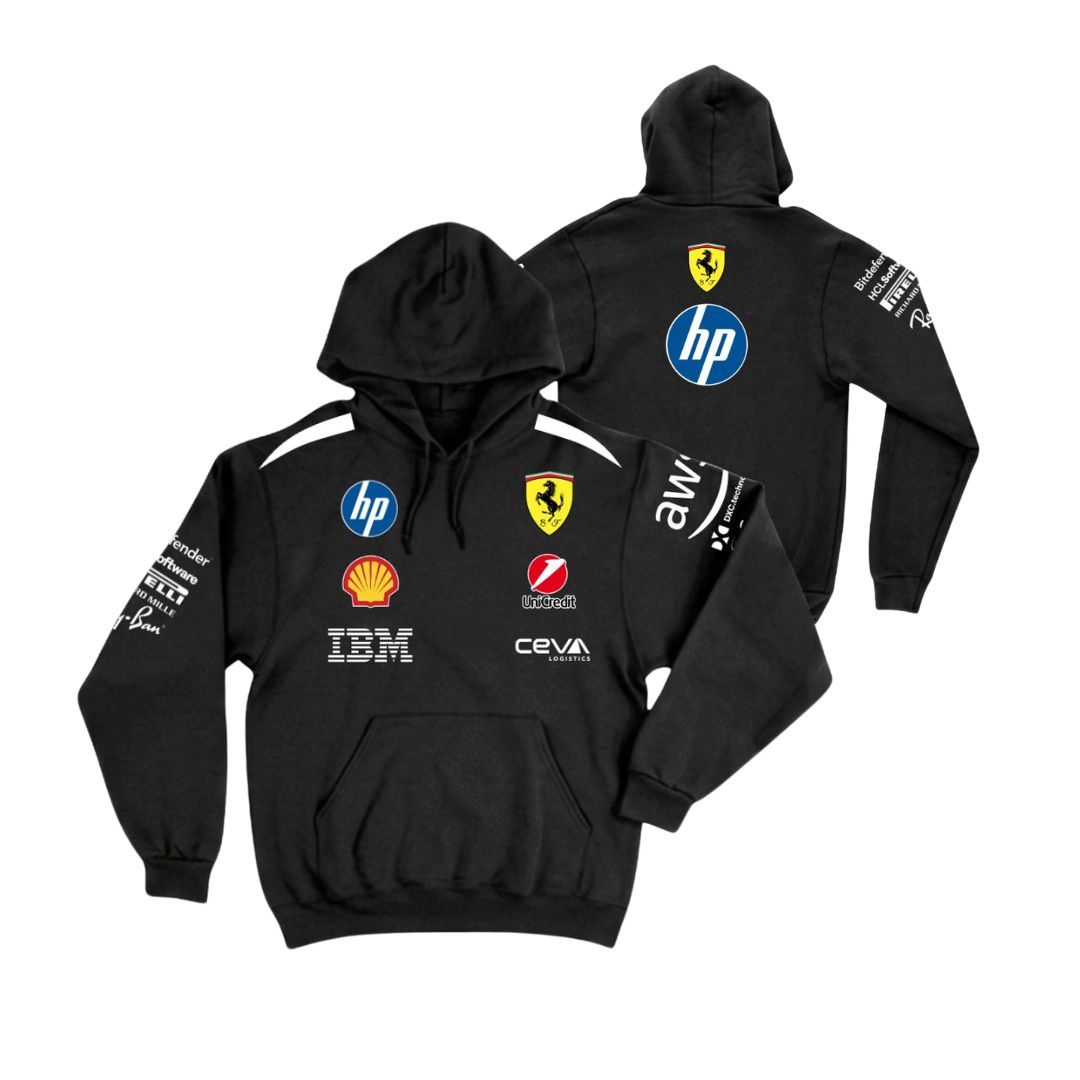 Moletom Canguru Ferrari 2026 Preto
