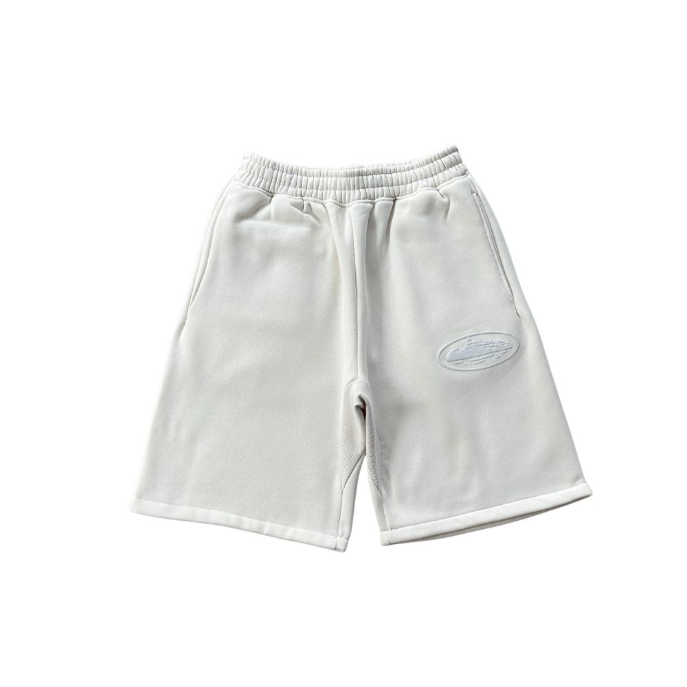 BERMUDA CORTEIZ PUFF PRINT SWEATSHORT OFF WHITE