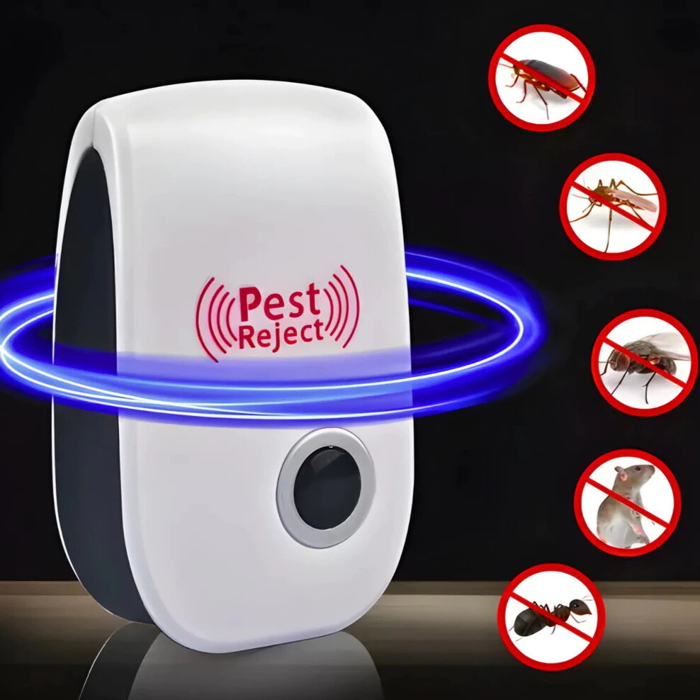 Repelente Ultrassônico Eletrônico Contra Mosquitos, Baratas e Ratos