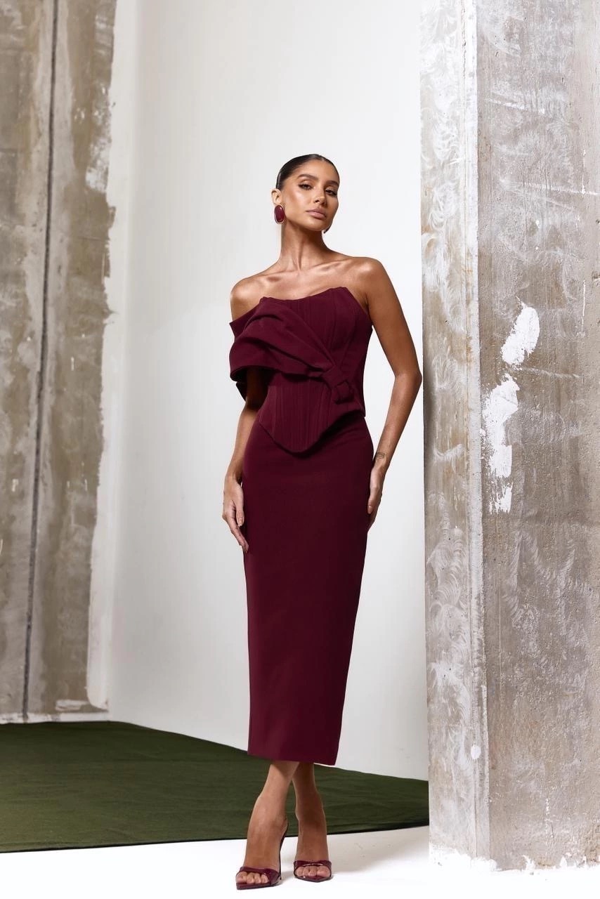 CONJUNTO ALFAIATARIA SAIA & CORSET-CLOSET DELUXE