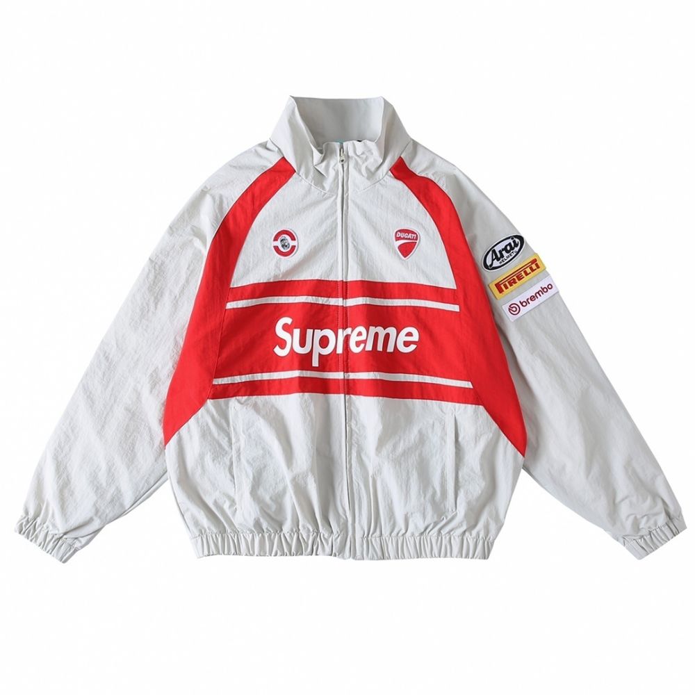 JAQUETA SUPREME x  DUCATI TRACK JACKET WHITE
