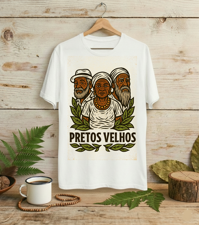 Camiseta Pretos Velhos Coleção Trindade Ancestral