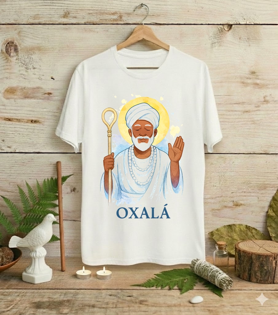 Camiseta Oxalá Coleção Luz Divina
