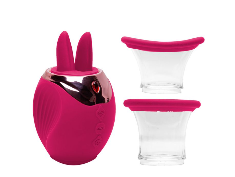 Sugador De Clitóris Com 2 Línguas Vermelho