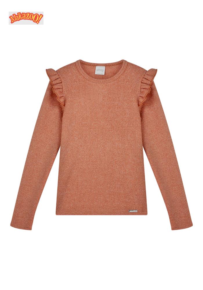 BLUSA MALHA TRICO RIB LUX FEMININO ALAKAZOO