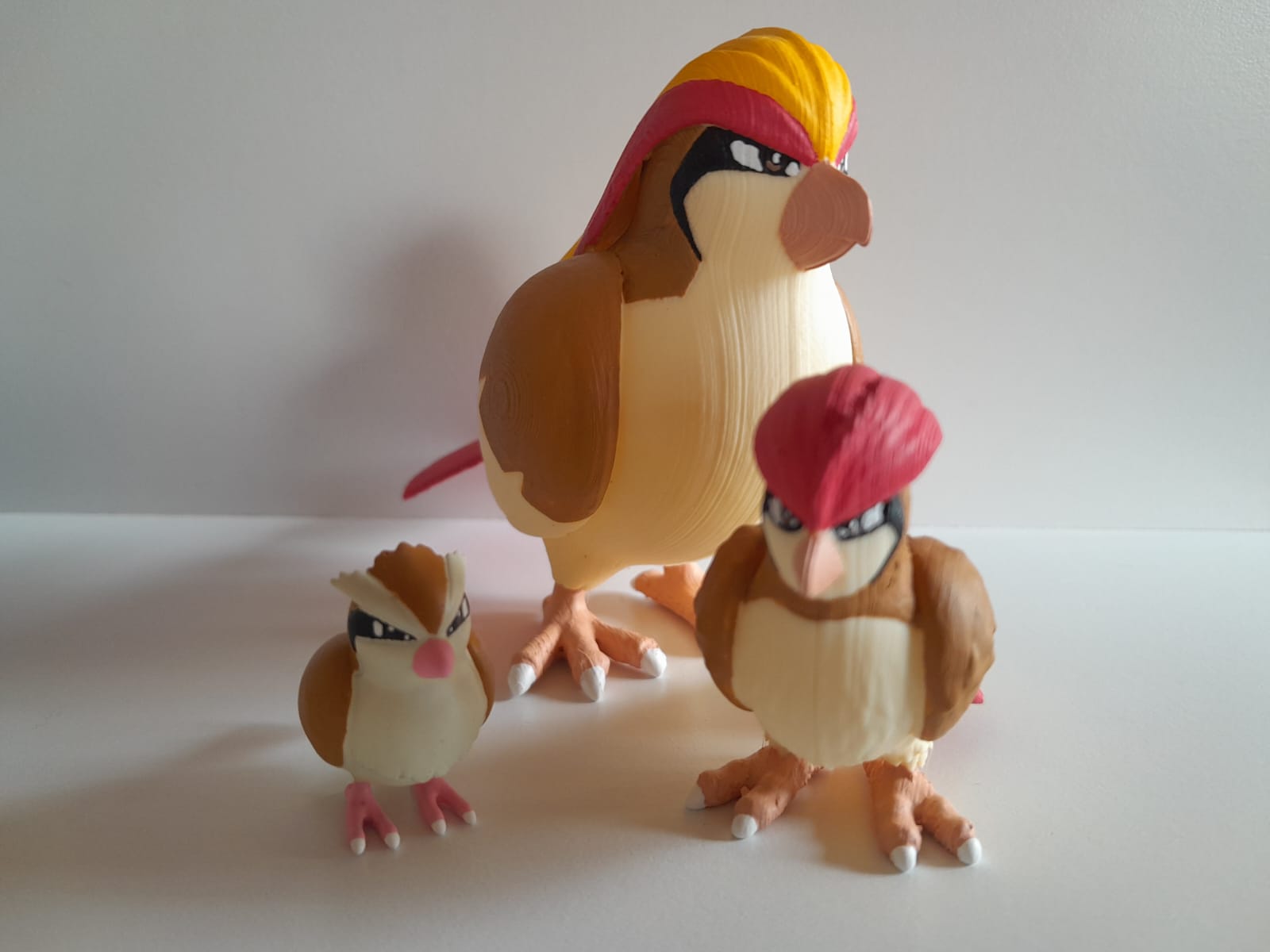 Pidgey, Pidgeotto e Pidgeot - Pokémon Impressão 3D