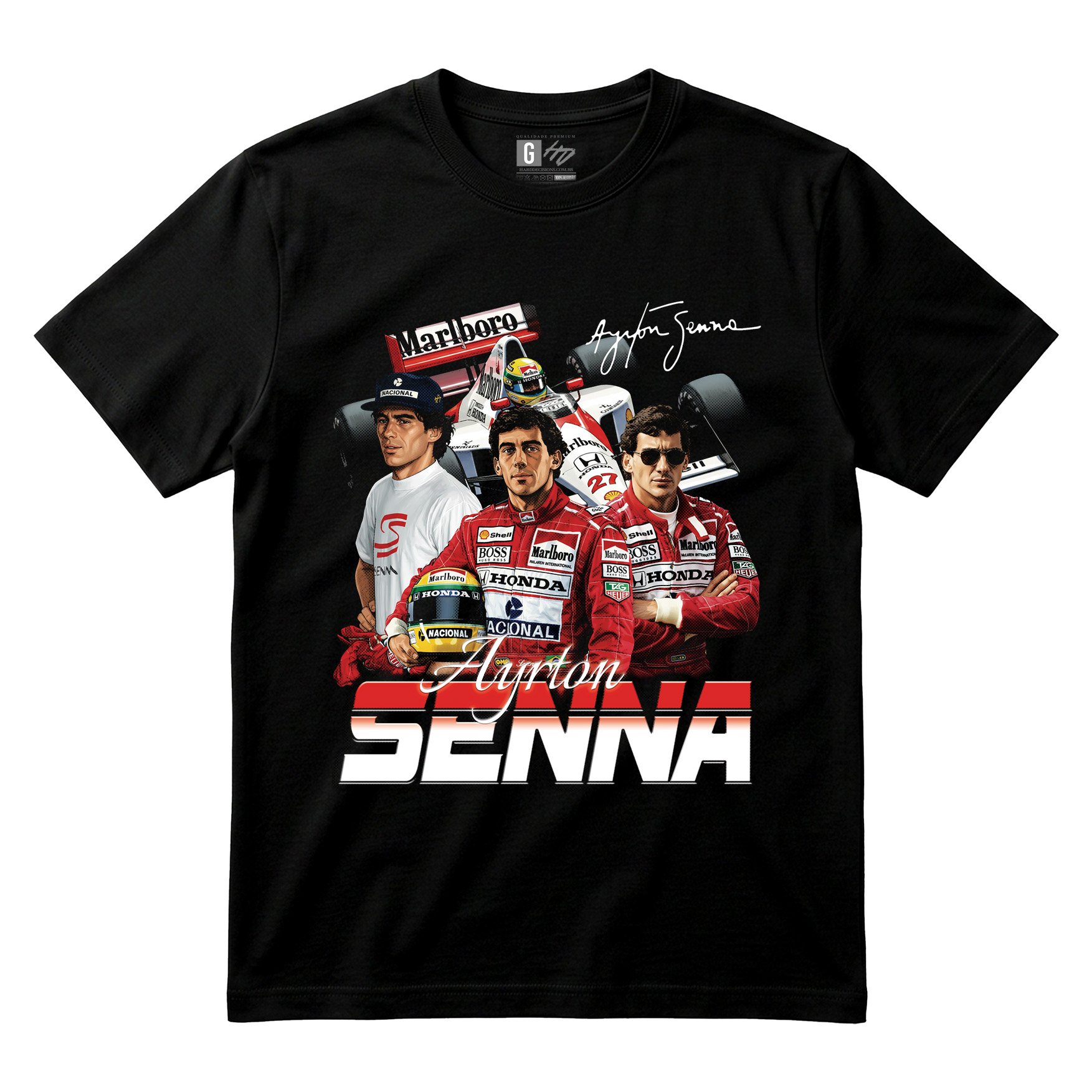 AYRTON SENNA -  CAMISETA PADRÃO