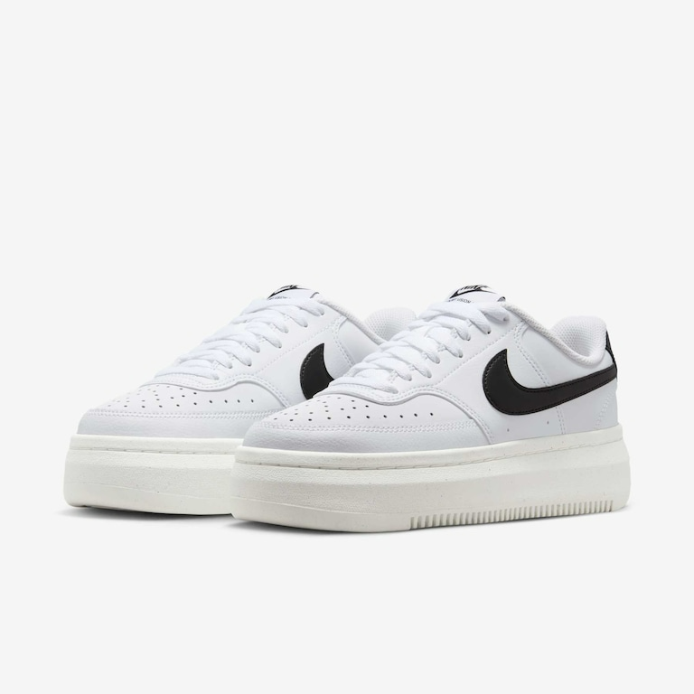 Tênis Nike Court Vision Alta - Branco Com Preto