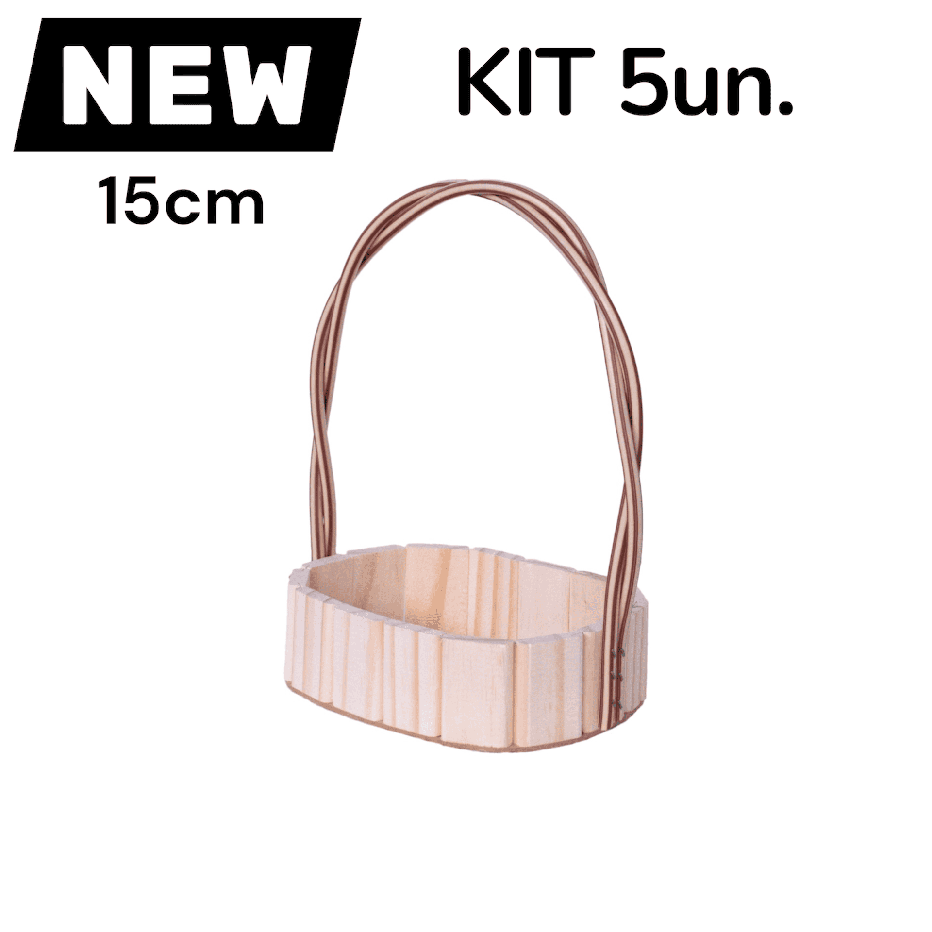 kit cestas 18 cm oval dupla