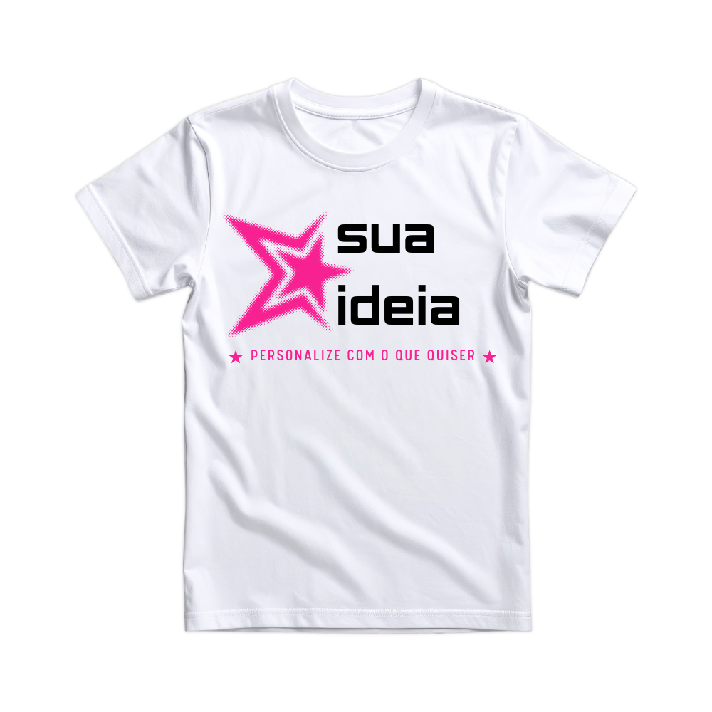 CAMISETA BRANCA PERSONALIZADA