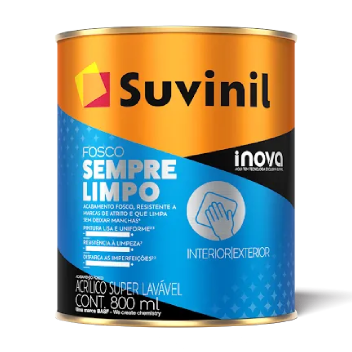 Tinta Acrílica Suvinil Sempre Limpo 800ML Cores Sofisticadas