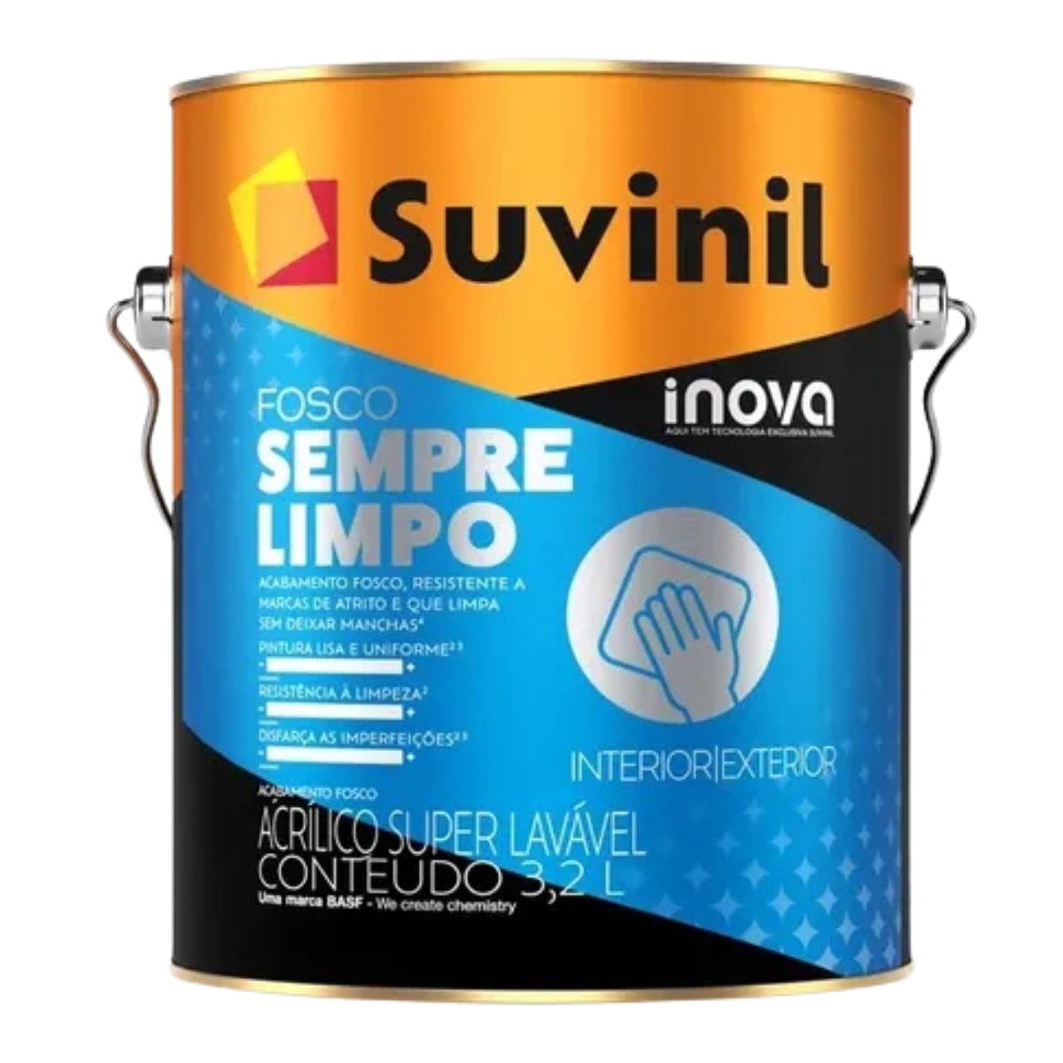 Tinta Acrílica Suvinil Sempre Limpo 3,2L Cores Sofisticadas