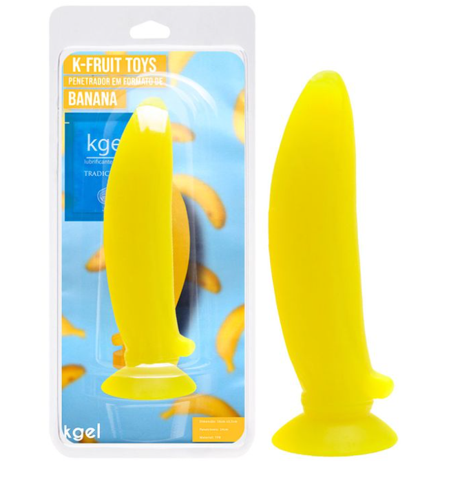 Pênis De Borracha Maciço K-Fruit  K-gel