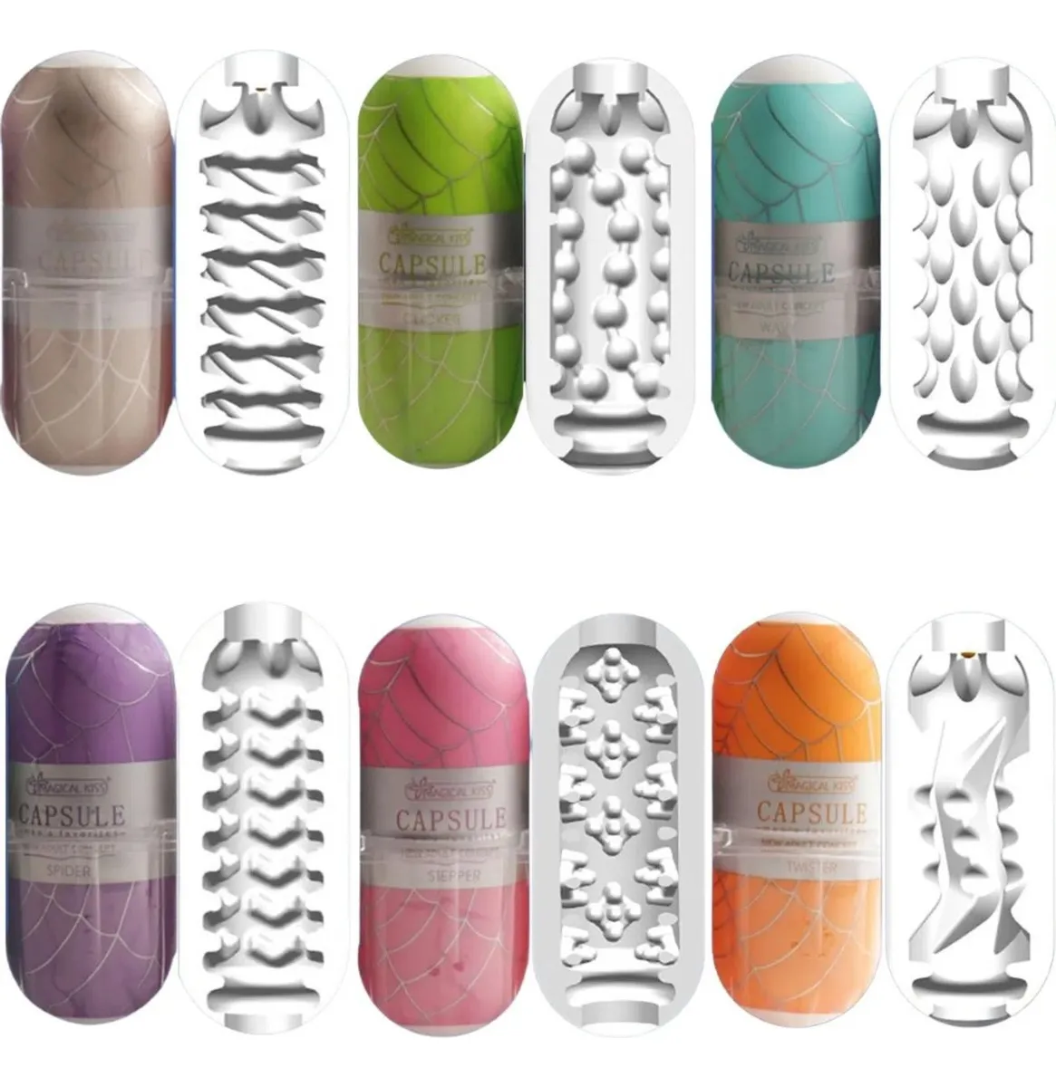 Capsule Egg Masturbador Magical Kiss Vipmix Silky Transparente