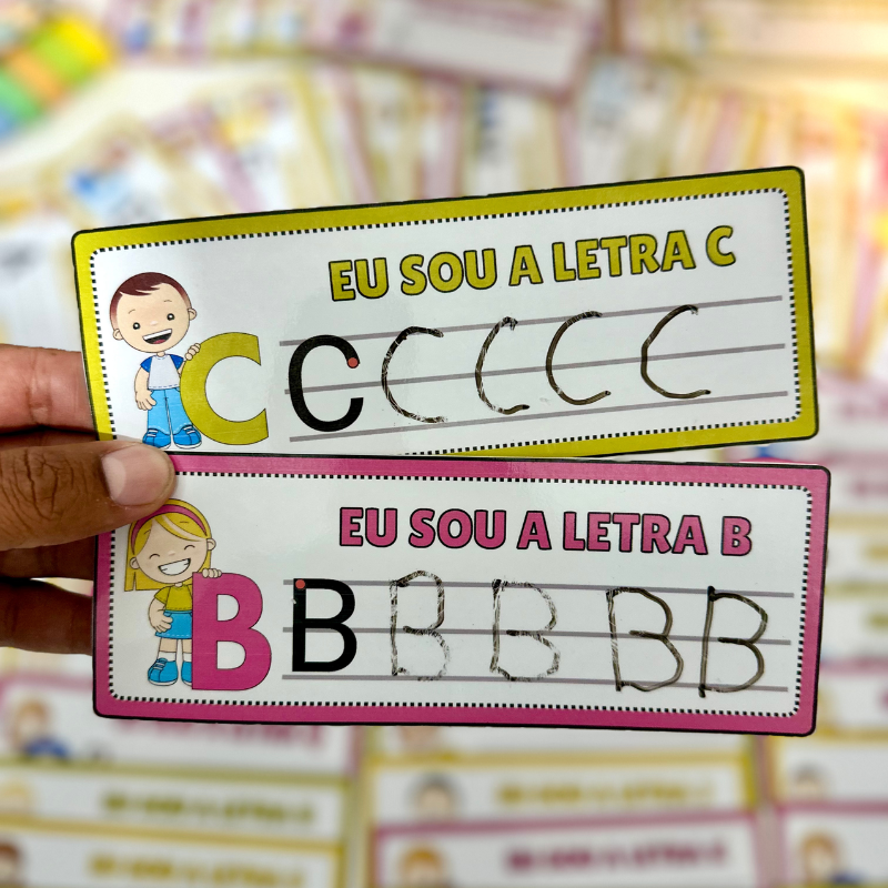 Fichas de Traçado do Alfabeto